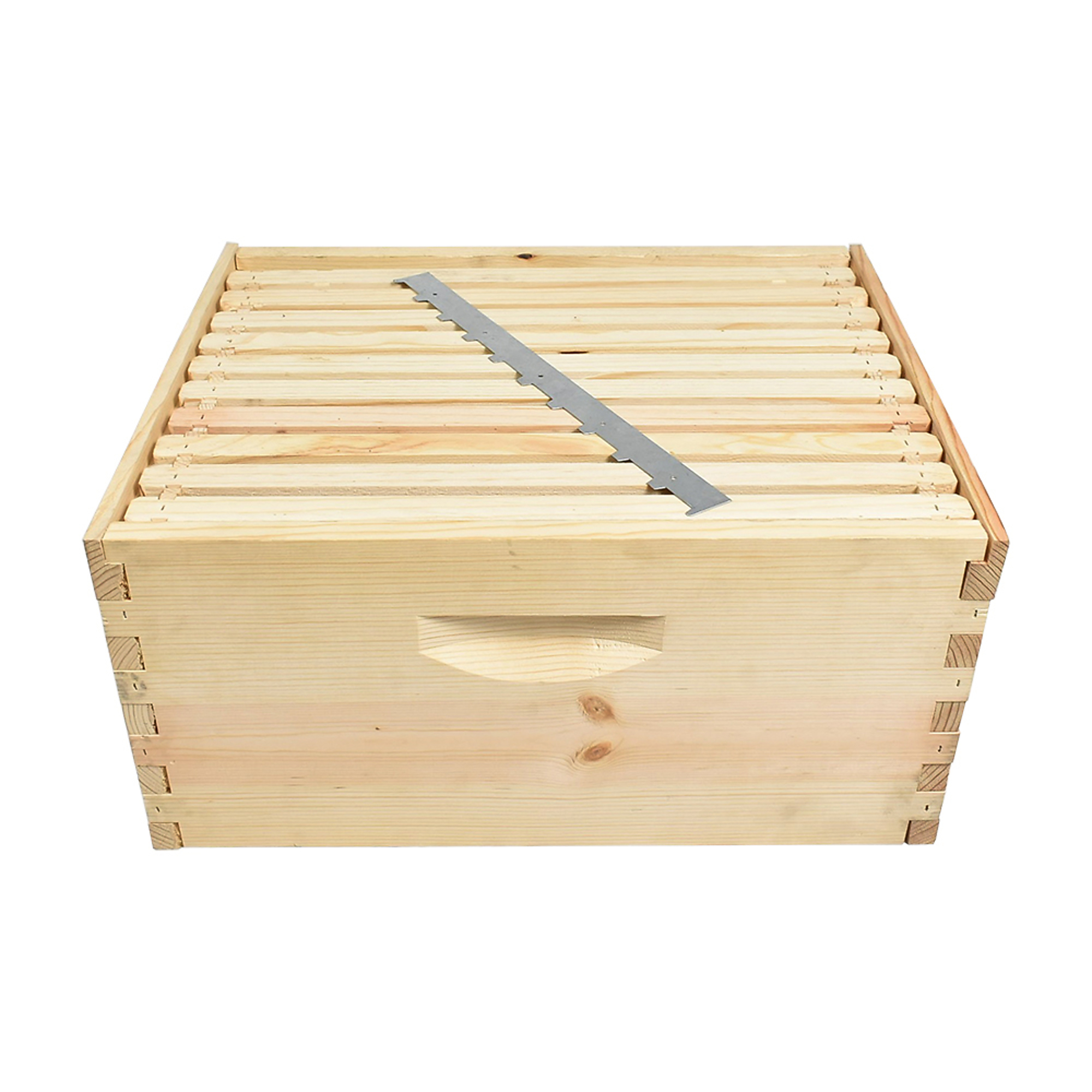 GoodLand Bee Supply GL-1BK-TK2 Beekeeping Beehive Brood Complete Kit includes Frames, Foundations, Spacer & Smoker